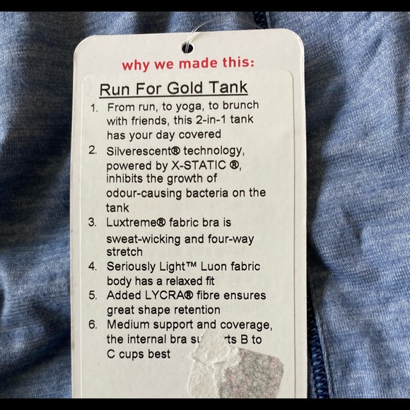 Lululemon Athletica Run For Gold Tank - Picture 3 of 4